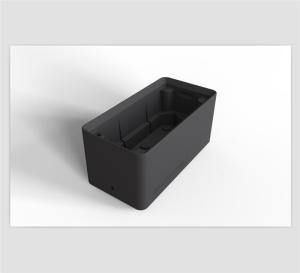Quality Compact Rotomolded Parts Plastic Rack Box Double Wall Black Powder wholesale