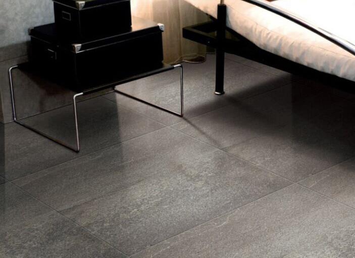 Living Room Floor Modern Porcelain Tile / Grey Stone Look Porcelain Tile