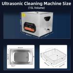 Semi-Support 15L Digital Ultrasonic Cleaner 360W for Professional-Grade Jewelry