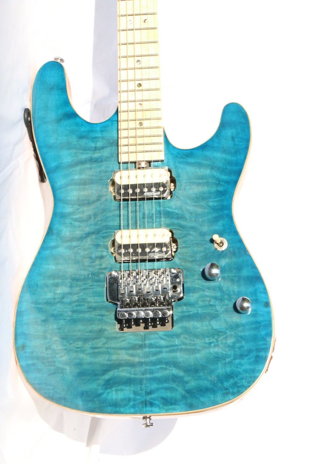 AAAAA Quilted Maple Top Floydrose tremolo Suhr Electric guitar Guitarra bolt on neck oem guitar