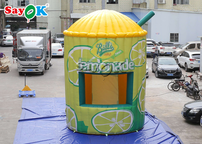 Inflatable Work Tent 3.5x5.3mH 0.4mm Inflatable Lemonade Stand Booth Tent For Display