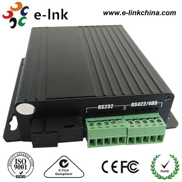 Cheap RS232 / RS422 / RS485 Serial To Fiber Optic Media Converter With SC SM 20Km for sale