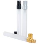 Size Customized Frosted Glass Tube / Travel Glass Cosmetic Packaging Tube
