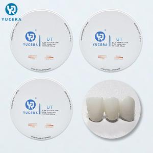Quality High Strength 800 MPa Yucera UT Dental Zirconia Blank wholesale