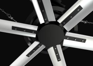 Quality Industrial 24ft HVLS Ceiling Fan For Show Room wholesale
