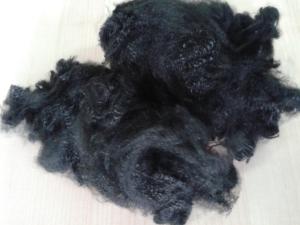 Quality 3dx51mm close virgin polyester staple fiber in jet black color for non woven wholesale