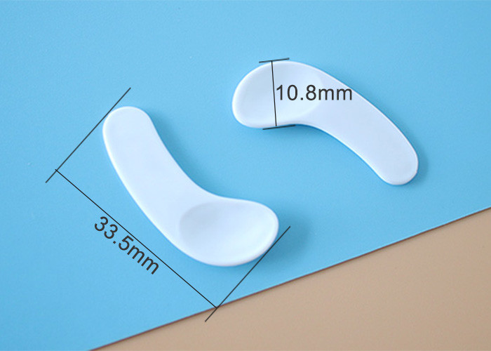 White 33.5mm Plastic Cosmetic Spoon Makeup Spatula