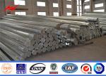33kv 60ft Electric Suspension Poles Hot Dip Galvanized Surface Treatment
