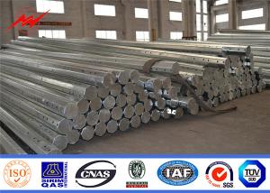 Quality 33kv 60ft Electric Suspension Poles Hot Dip Galvanized Surface Treatment wholesale