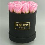 Leather Handle Craft Paper Box Packaging Bucket Gift Packing Box Pink Green