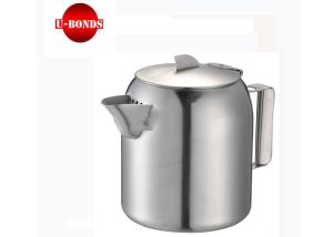 Quality Shark Fin Stainless Steel Tea Pots 1800ml Silk Printing Logo metal teapots wholesale