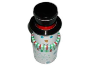 Quality Personalized Christmas Packaging Boxes Metal Material , Snowman Storage Box wholesale
