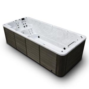 Quality Outdoor 5m Soaking Endless Swimming Pool Hot Tub With 4 Seats wholesale