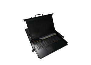 China 19 Inch Slideaway LCD KVM Switch 1280*1024 Resolution Insulated Black Paint Color on sale