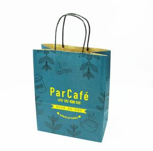 Quality Holiday Party Custom Printed Paper Bags With Handles Eco - Friendly Thanksgiving wholesale