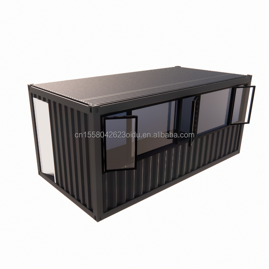 20ft or 40ft Mini Pop Up Shop Container House Restaurant Shop Street Food Kiosk Container with Aluminum Alloy Windows