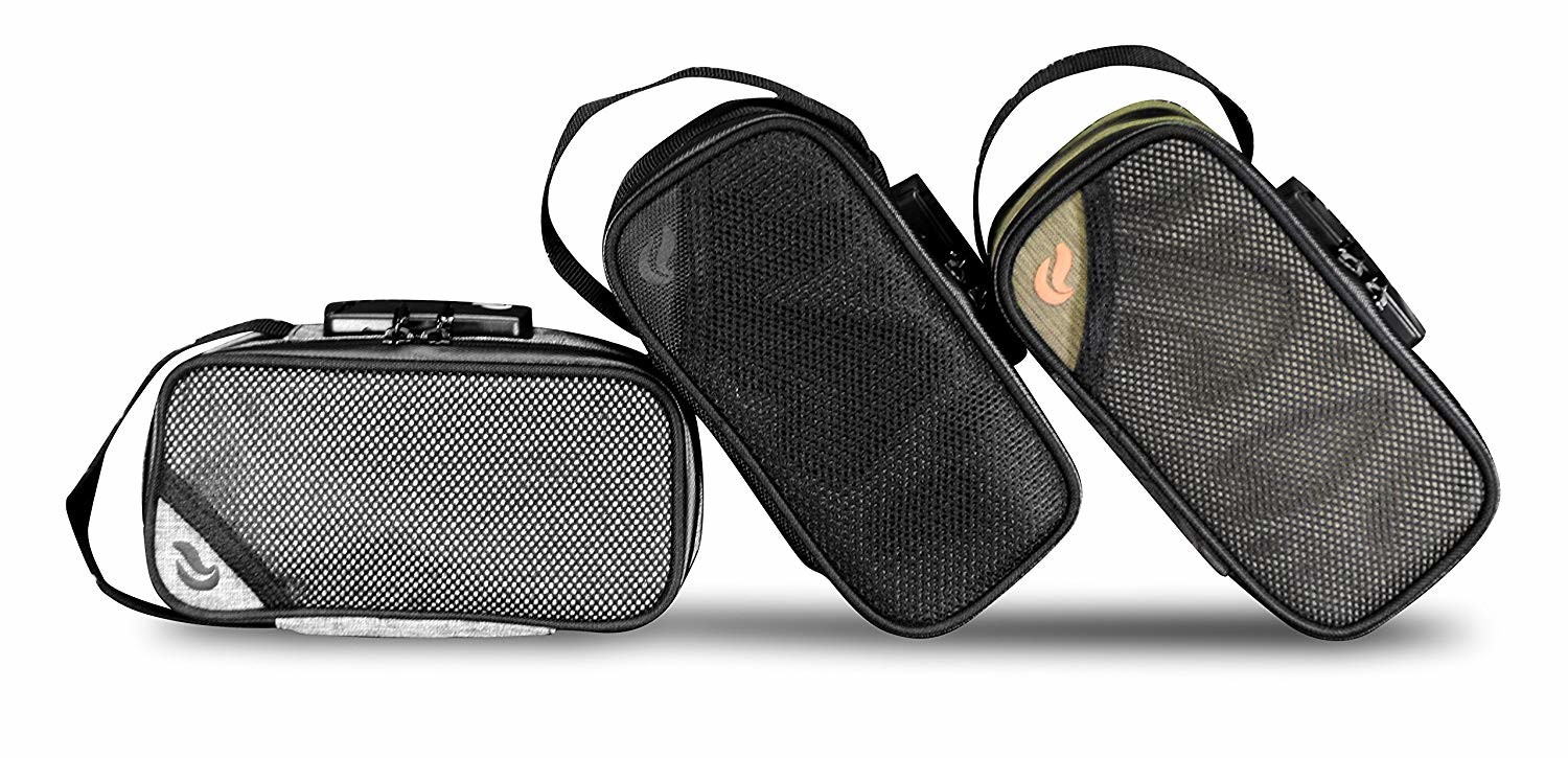 Skunk Sidekick Carbon Smell Proof bags w/Combo LockNEW Collection Grey 8 x 4 x 3inches