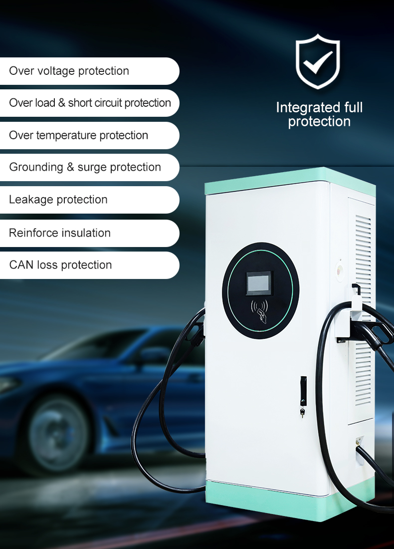 Electric Vehicle Car Charger Station with IP54 Level and 120kw Output Power from GB/T Fast Charger