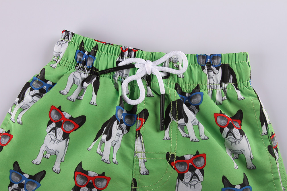 Mens Pant Print 100% Polyester Quick Dry Swim Trunks