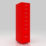 Multi Color 8 Drawers Living Room Storage Drawers Mobile Metal File Cabinet