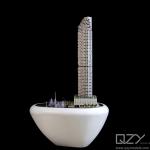 Scale Architectural Concept Model Famous Buildings Dubai W Residences DARGLOBAL