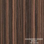 Recon Ebony Wood Veneer Slice Cut Straight Grain Double Color For Door And