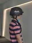 AI Security Police 17μm Smart Temperature Measuring Helmet