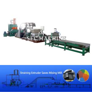 Quality Safety Green EPDM Production Line , EPDM Rubber Granules Making Machine wholesale