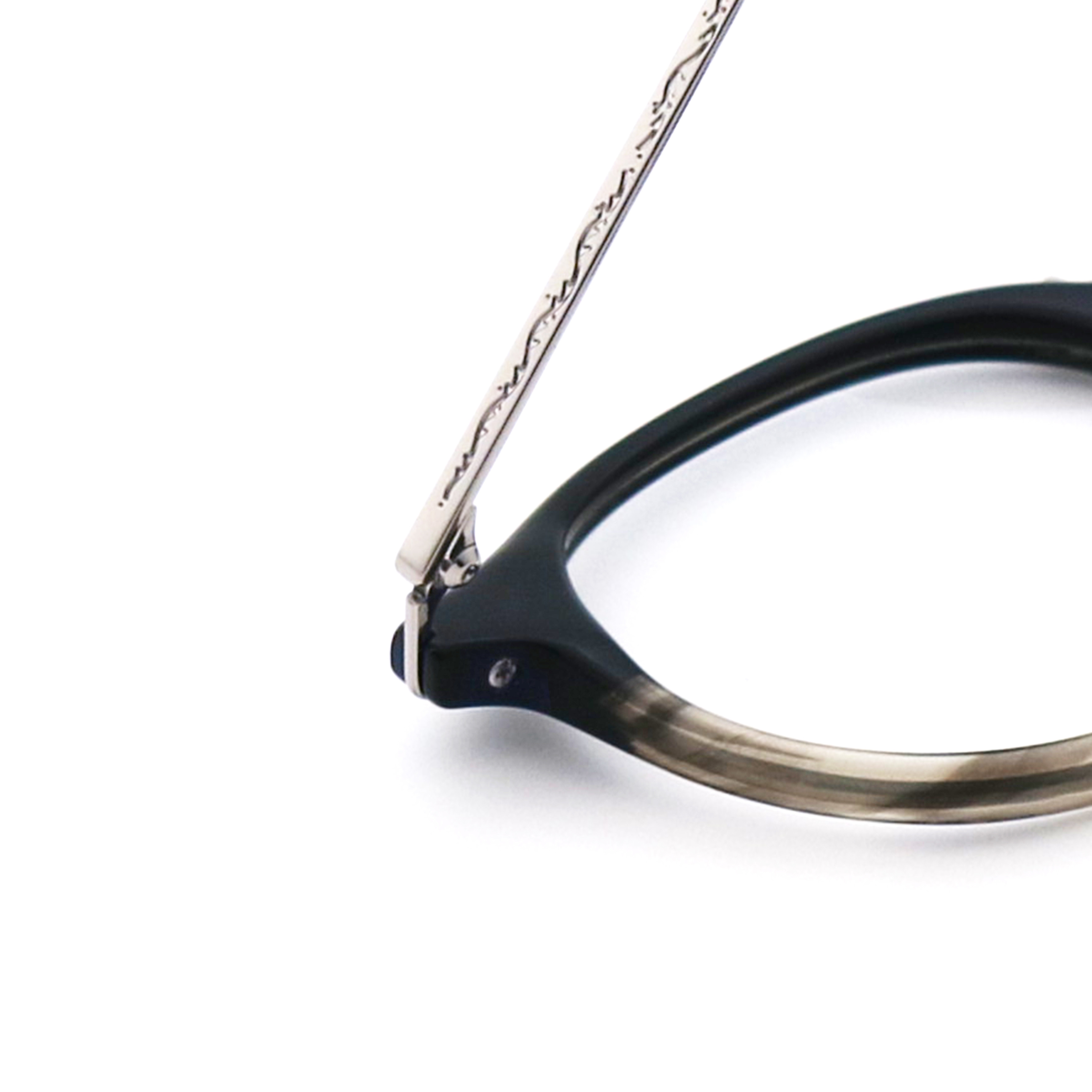 Acetate Glasses Frame Vintage Handmade Polygon Eyeglasses MR 6038