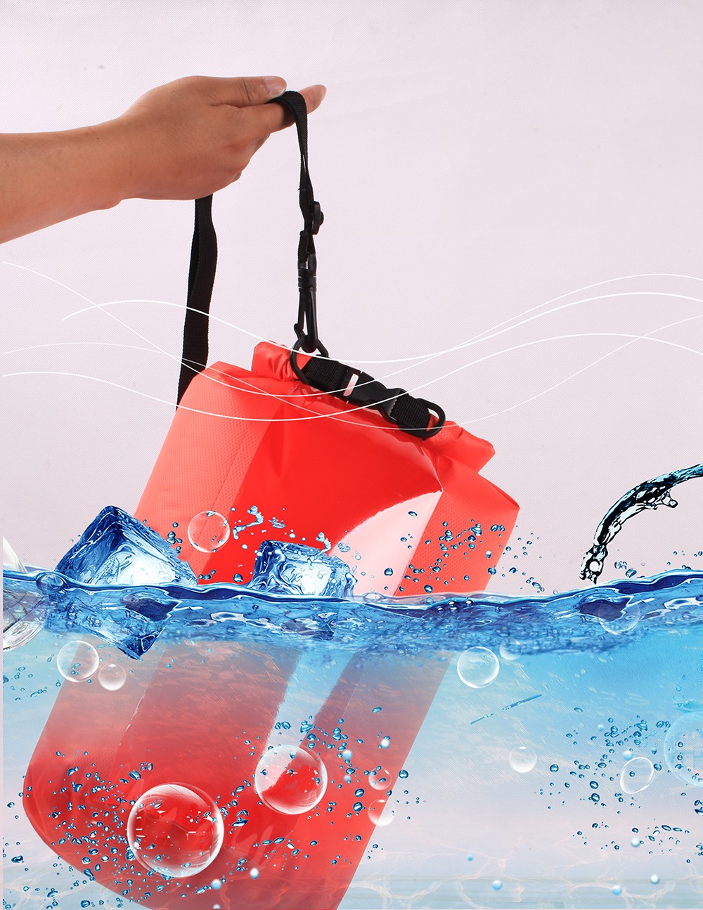 Waterproof Inflatable Triathlon Swimming Buoy Customizable Logo
