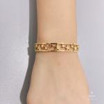individuality brand jewelry hollow star bracelet opening Stainless steel bangles