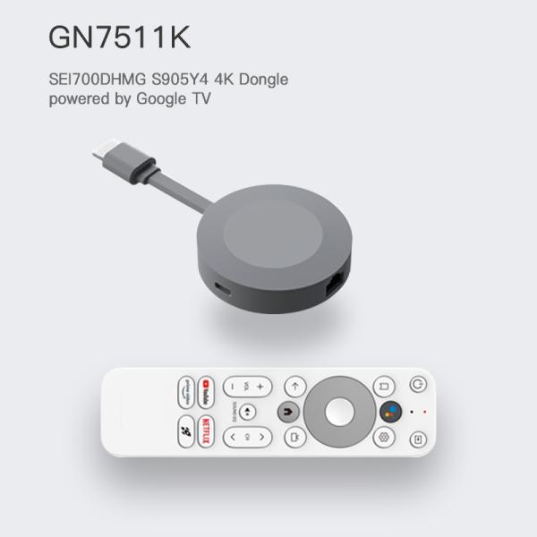 Netflix Certified 4K TV Dongle Amlogic S905y4 Quad Core Dual WiFi Android 11 TV