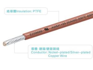Quality AWM1199 PTFE FEP Insulated Wire UL758 16AWG 600V/200C Black For Heater Home wholesale