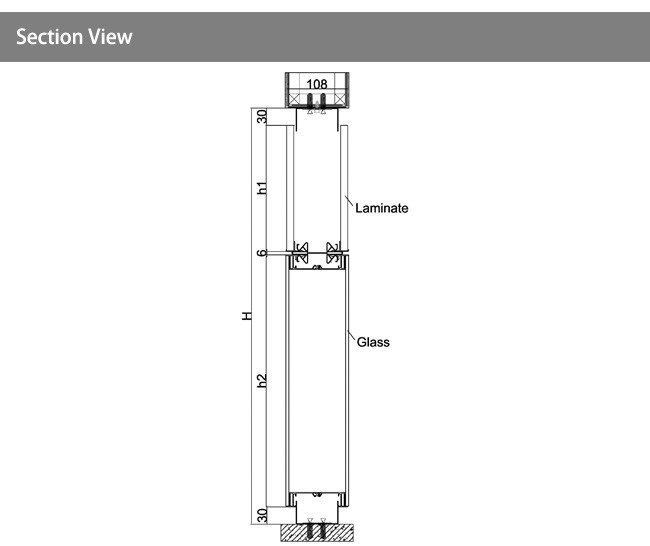 Soundproof Acoustic Office Aluminum Glass Partition wall Dividers space double glass white color
