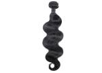 Black Raw Human Hair Extensions , 100% Unprocessed Malaysian Human Hair