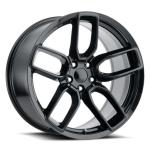 20x9.5 Inch Dodge Replica Wheels 5x115 Satin Black Fit Charger Widebody