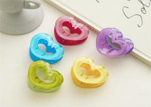 Quality Candy clear heart grab clip Sweet trumpet hair short shark clip back of head clip girl hair accessories wholesale