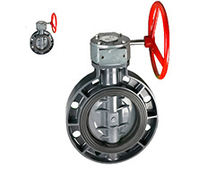 China Supplier Manufauctre Plastic Control Valve PVC Manual Wafer Type Butterfly Valve