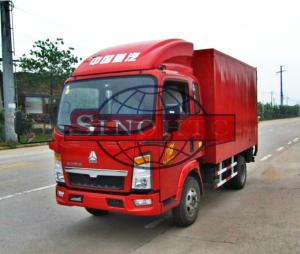 Quality 2 - 3 Tons Light Duty Cargo Van Box Truck , 90HP 4x2 Commercial Box Truck wholesale