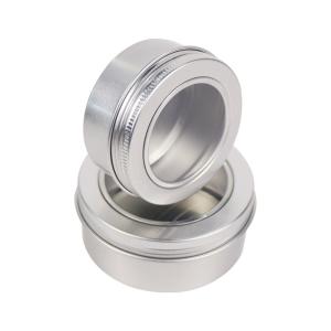 Quality Custom Logo Round Aluminum Cosmetic Jars Metal Tea Canisters For Food Storage wholesale