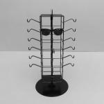 4 Sides Metal Counter Display Stands Rotational For 36pcs Glasses