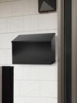 Professional Medium Capacity Heavy Duty Steel Black Wall Mount Mailbox 0.8mm