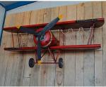 Antique Vintage Airplane Metal Shelf For Decor Industrial Style