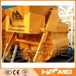 Double shafts concrete mixer design