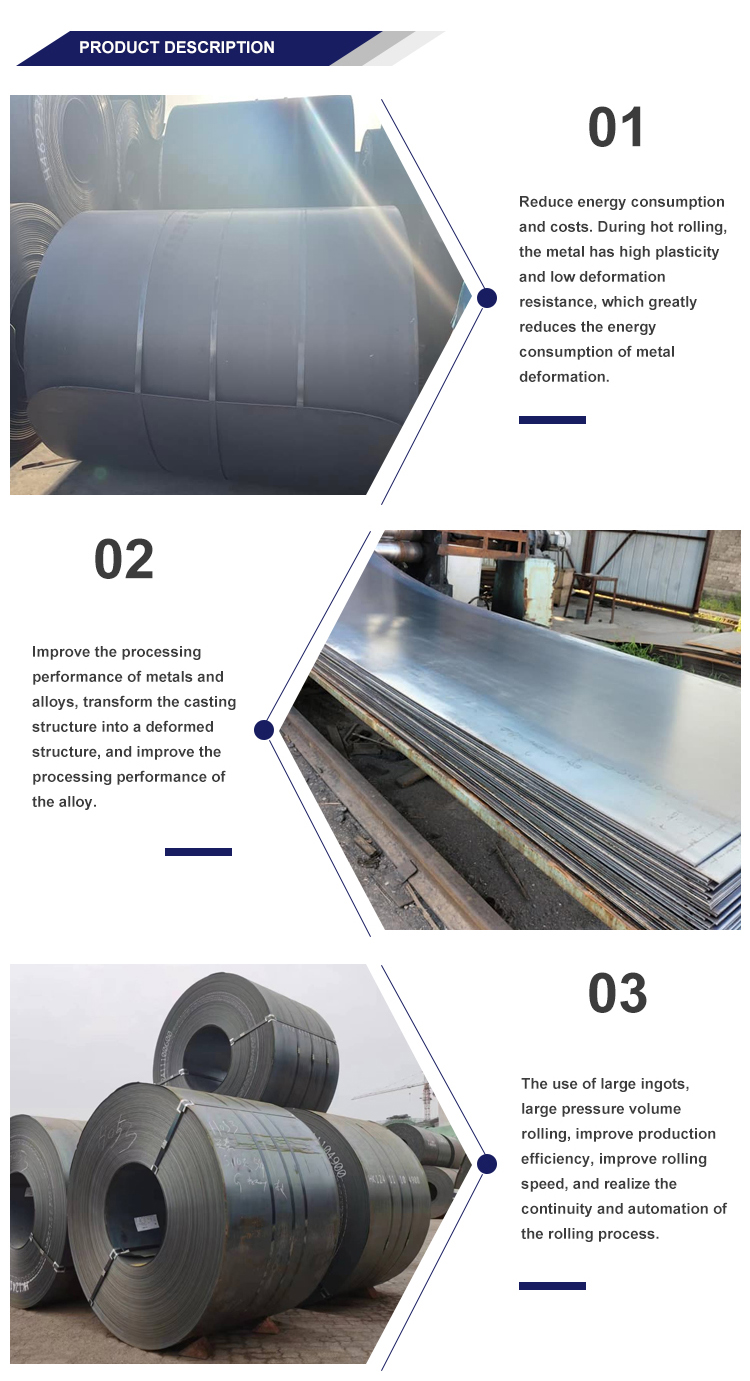 HR Coils Wear Resistant Q195A SPCC ST12-15 Carbon Steel Hot Rolled Coils for Making Steel Pipes Length as your request