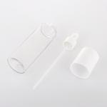 100ml Transparent White Cosmetic Lotion Bottle Cylinder Shape