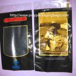 Six Cigar Plastic Bags / Cigar Ziplock Bags OPP PE Laminated Material