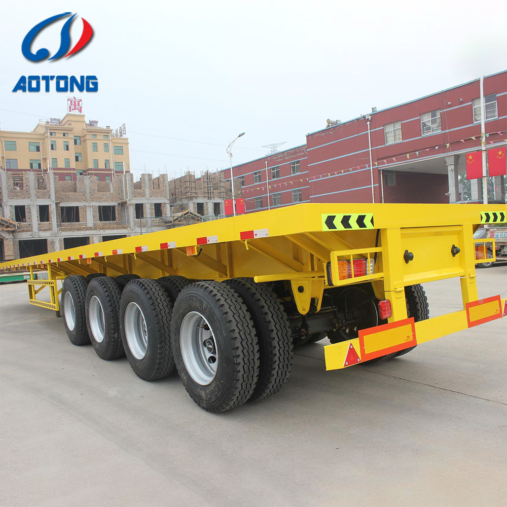 Heavy Load Gooseneck Lowboy Semi Trailer for Excavator Transport 3 Axles 4 Axles 12m 15m