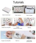 Metal etc A4 Blank Printable Water Transfer tattoo decal paper for Man Gram 175
