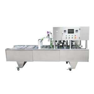 Quality ISO9001 Approval Automatic Food Tray Packing Machine In MAP Gas Flush wholesale